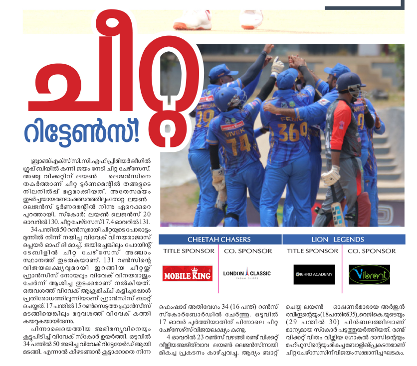 celebrity cricket league